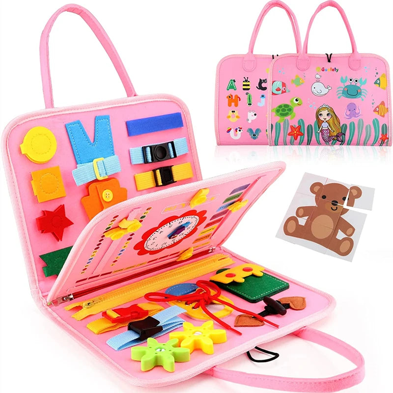 Interactive Montessori Sensory Activity Board