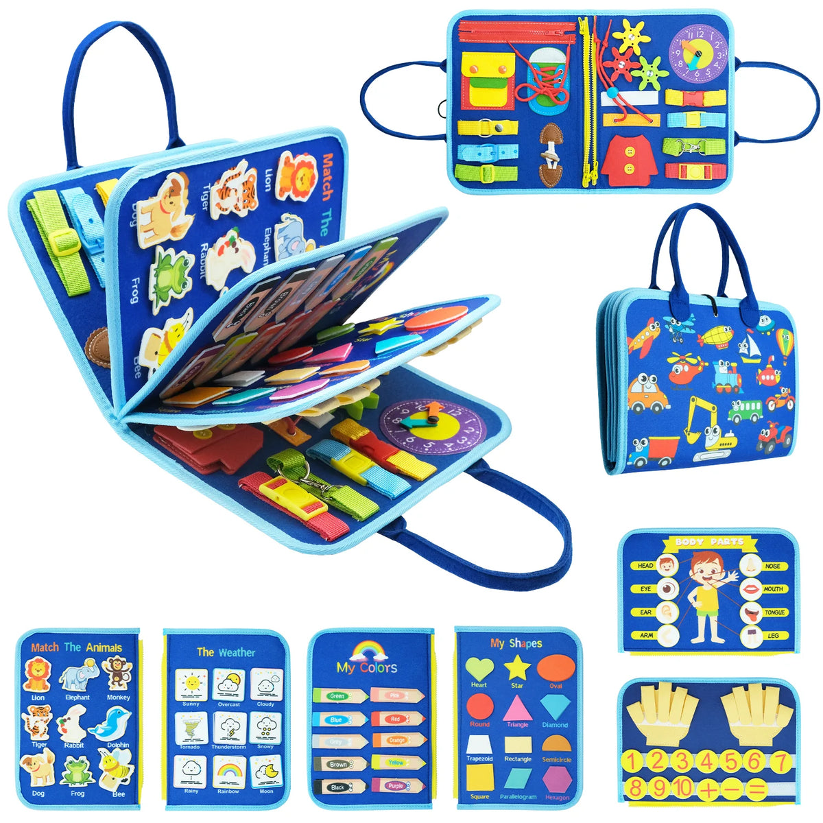 Interactive Montessori Sensory Activity Board