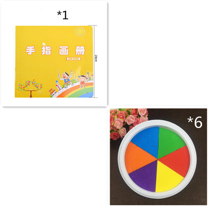 New Hot Selling Kindergarten Finger Print Mud Non-Toxic Washable Pigment