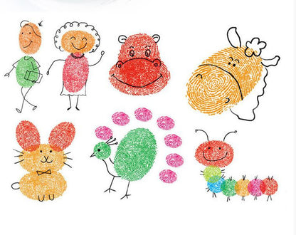 New Hot Selling Kindergarten Finger Print Mud Non-Toxic Washable Pigment
