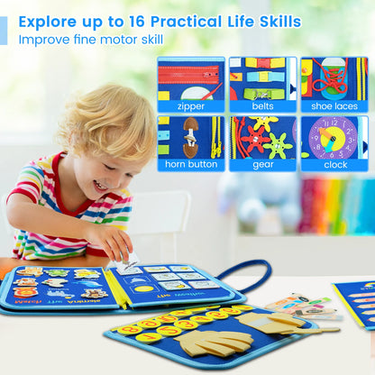 Interactive Montessori Sensory Activity Board