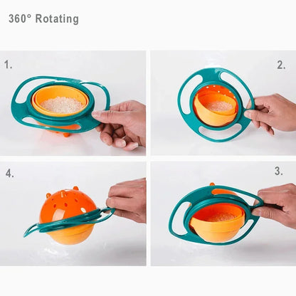 Anti-Spill Gyro Bowl