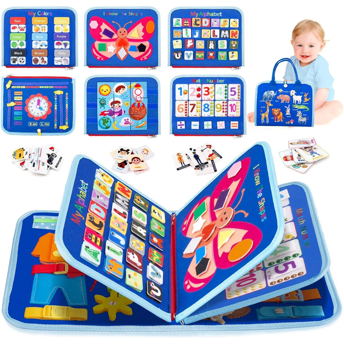 Interactive Montessori Sensory Activity Board