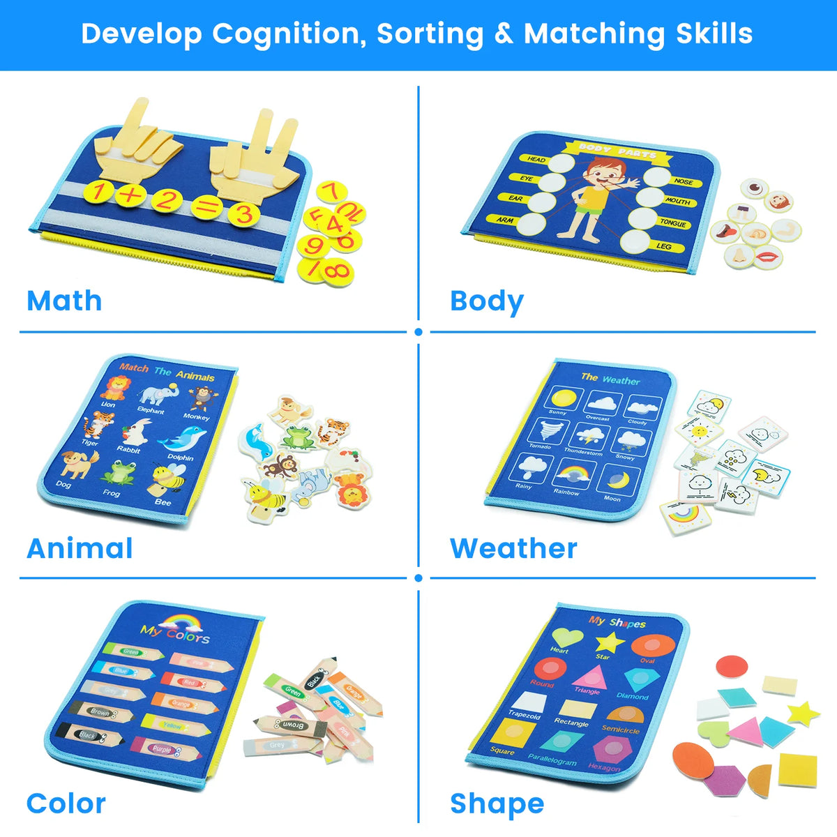 Interactive Montessori Sensory Activity Board