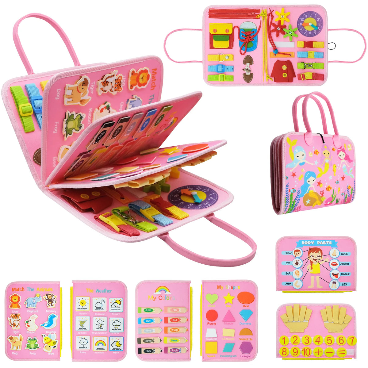 Interactive Montessori Sensory Activity Board